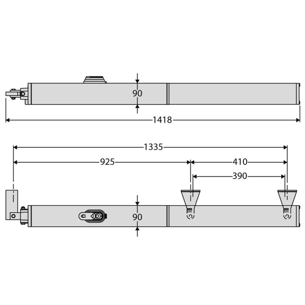 BFT P4.5 Double Swing Gate Kit